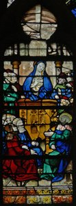 Una escena de la vida de Santa María Magdalena - la santa predicando de French School
