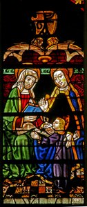 Ventana w132 que representa a María Salomé de French School