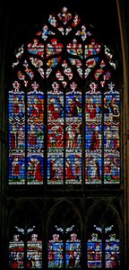 Ventana w133 que representa la ventana de San Sebastián de French School