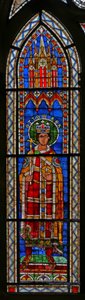 Ventana w13 que representa al emperador Otto III de French School