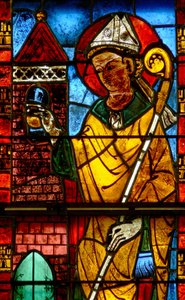 Ventana w13 que representa a San Nicolás de French School
