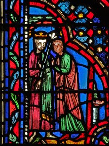 Ventana w14 Saúl hecho rey I Sam X 24 de French School