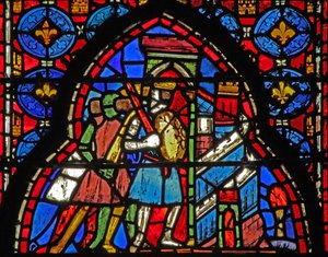 Ventana w15 Reliquias Sagradas: Heraclio toma la capital persa de French School
