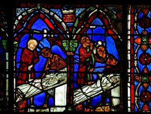 Ventana w15 que representa donantes - albañiles de French School