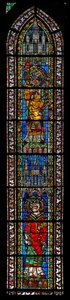 Ventana w205 que representa a San Abrogastio y San Solario de French School
