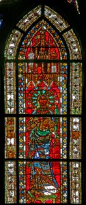 Ventana w206 que representa a Santa Petronila