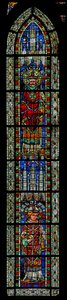 Ventana w207 que representa a San Garonio y San Víctor de French School
