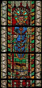 Ventana w207 que representa a San Narciso de French School