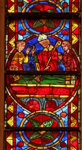 San Esteban es enterrado por Gamaliel y Nicodemo de French School