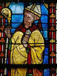 Ventana w21 que representa a un donante - Jean de Bernieres de French School