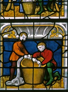Ventana w25 que representa a un pañero trabajando en la ventana de los Pañeros de French School