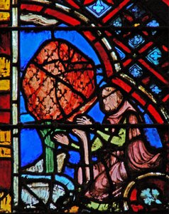 Ventana w2 Moisés como pastor Éxodo III 1 de French School