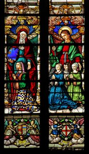 Ventana w2 que representa a Santa Ana y Santa Catalina