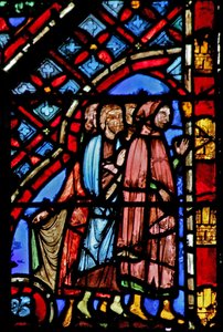 Ventana w2 Los israelitas parten Éxodo XIV 19-20 de French School