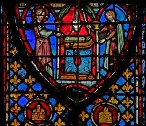 Dios ordena la disposición de las lámparas en el templo de French School