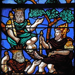 Reyes y un profeta en el Árbol de Jesé de French School