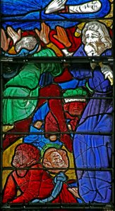 El funeral de la Virgen María y el vuelco del ataúd (el niño de Bourges) de French School