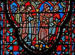 Ventana w4 Los espías salen de Jericó. Josué II 21-22 de French School