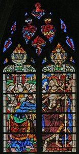 Ventana w58 que representa a Santo Tomás el Incrédulo