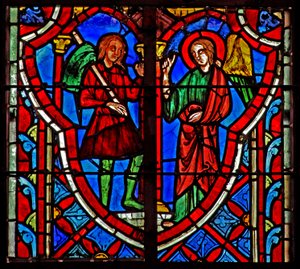 Ventana w5 Gedeón se encuentra con un ángel. Jueces VI 11 de French School