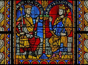 Ventana w5 que representa a David y Salomón