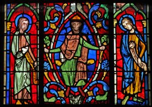 Ventana w6R el Árbol de Jesé: profetas y reyes de French School