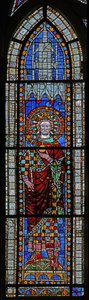 Ventana w7 que representa al emperador Lotario