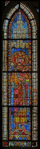 Ventana w7 que representa a Luis, hijo de Lotario VI? de French School