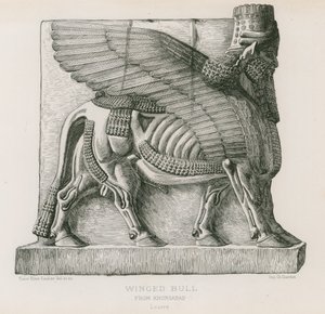 Toro alado, de Khorsabad, Louvre de French School