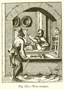 Trabajador de alambre de French School