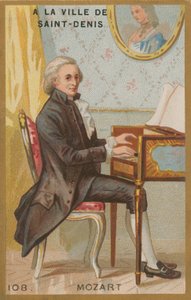 Wolfgang Amadeus Mozart, compositor clásico austriaco del siglo XVIII de French School