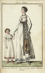 Mujer y niño con cortes de pelo Caracalla de French School