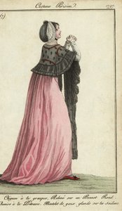 Mujer con vestido estilo sacerdotisa de French School