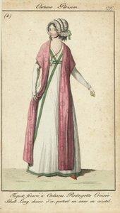 Mujer a la moda del Directoire de French School