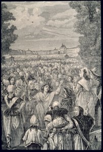 Las mujeres marchan sobre Versalles, 5-6 de octubre de 1789 de French School