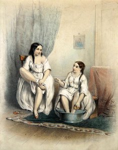 Mujeres en su tocador de French School