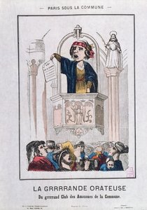 Club de mujeres durante la Comuna, 1871