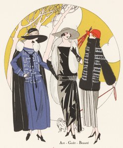 Moda de día para mujer del diseñador Lucien Lelong