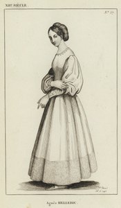 Siglo XII, Agnes Hellebic (grabado) de French School