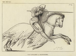 Siglo XII, Un Jinete o Gendarme de French School