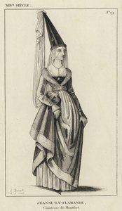 XIV Siglo, Juana la Flamenca, Condesa de Montfort de French School