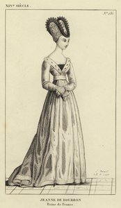 Siglo XIV, Juana de Borbón, Reina de Francia de French School