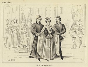 Siglo XIV, Boda de Pueblo de French School