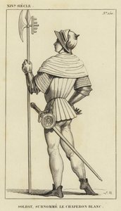 Siglo XIV, Soldado, Apodado el Capuchón Blanco de French School