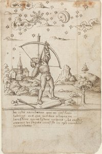 Estás disparando al cielo [fol. 9 recto], c.1512-1515 (pluma y tinta) de French School
