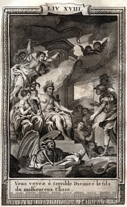 Ves, oh terrible divinidad, el hijo del mal Ulises - grabado de 1798 por Monnet en 