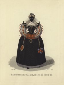 Joven dama con máscara, reinado de Enrique III de Francia