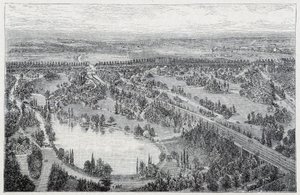 Vista aérea del Parque del Montsouris de French School