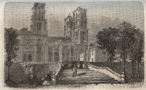 Catedral de Notre-Dame de Laon (1150-1180), Aisne - grabado en “Histoire de France” por Victor Duruy (1811-1894) - 1882 de French School
