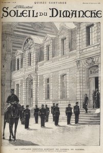 El caso Dreyfus - El capitán Alfred Dreyfus saliendo del Consejo de guerra - Caso Dreyfus - Proceso de Rennes - Alfred Dreyfus saliendo del Consejo de guerra (1899) - 